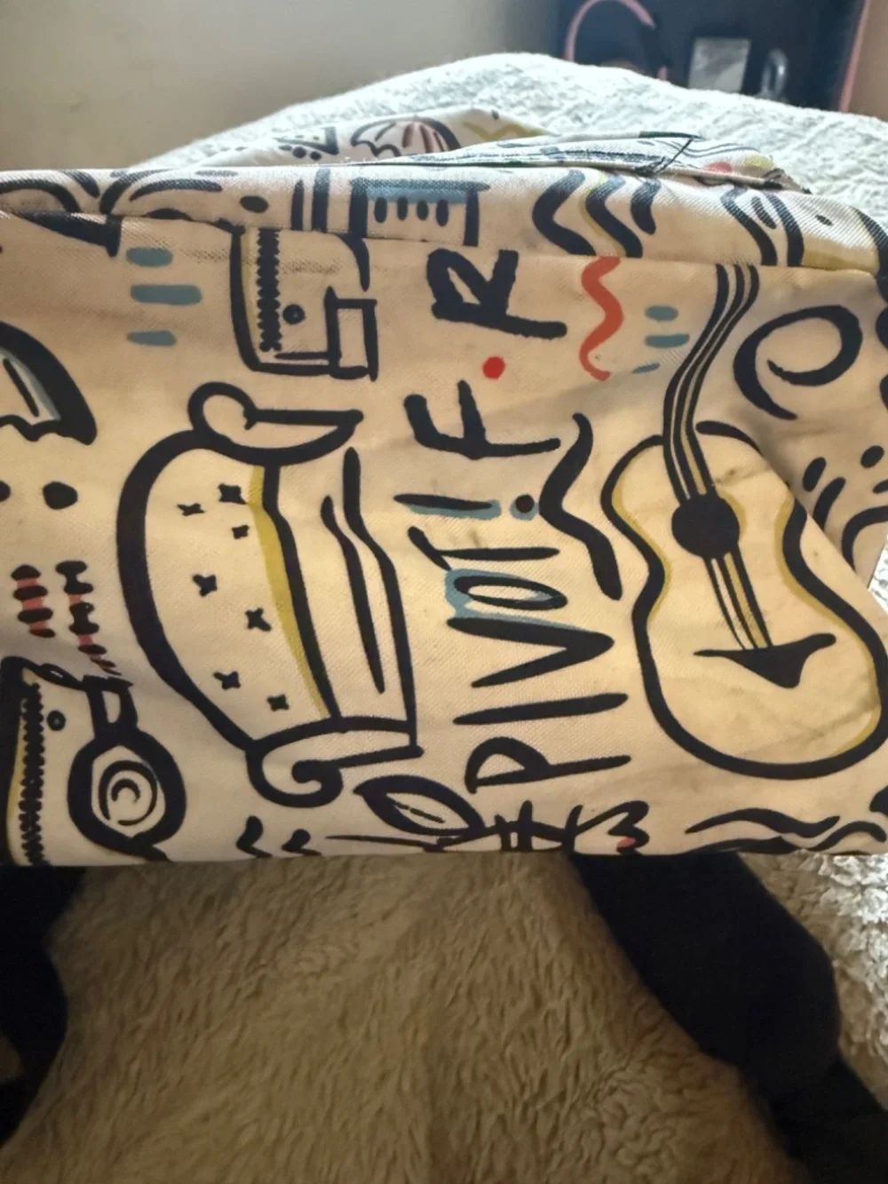 Friends White Graphic Backpack